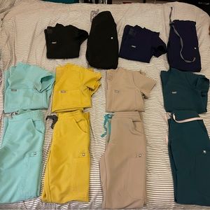 XXS Figs scrub tops and bottoms